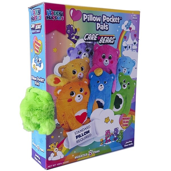 ラッキーなお城【ハッピー】 Happy Nappers: Care Bears Pillow Pocket Pal - Good Luck Bear - On