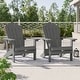 preview thumbnail 3 of 60, BONOSUKI Patio Adirondack Chairs Weather-resistant(Set of 2) Ash Grey