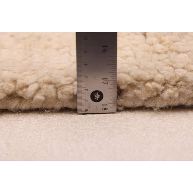 ECARPETGALLERY Hand-knotted Looma Cream Wool Rug - 7'11 x 9'8