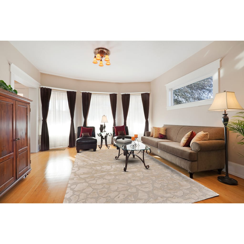 Grand Bazaar Malawi Hand Tufted Abstract Modern Area Rug