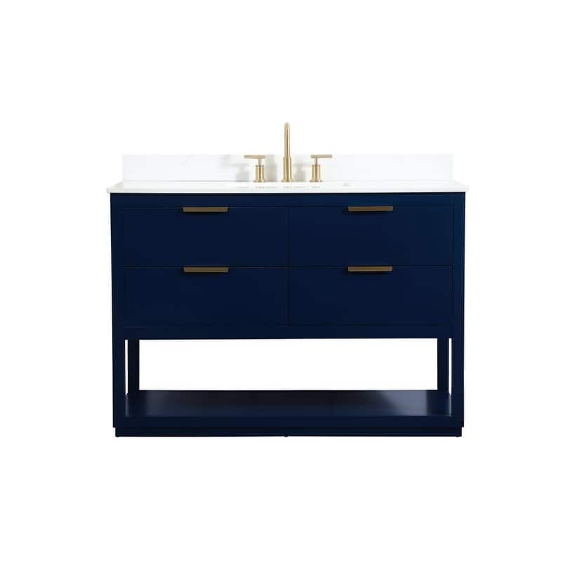 Elegant Lighting VF19248-BS Larkin 48" Free Standing Single Basin