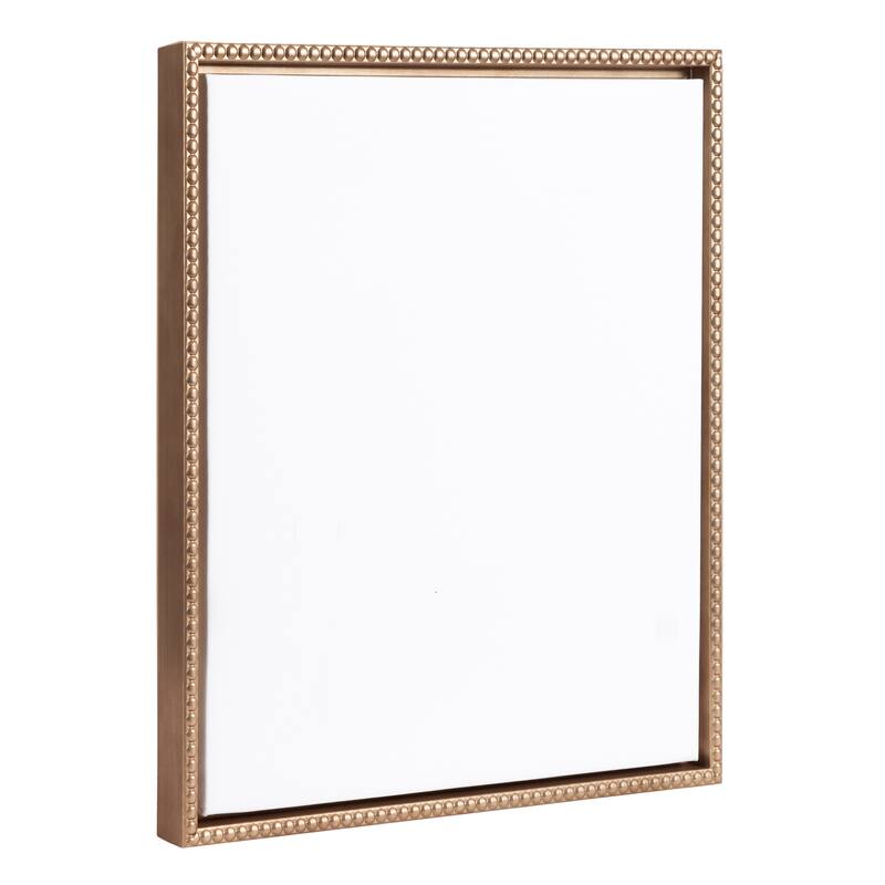 Kate and Laurel Sylvie Beaded Blank Framed Canvas - 16x20 - Gold