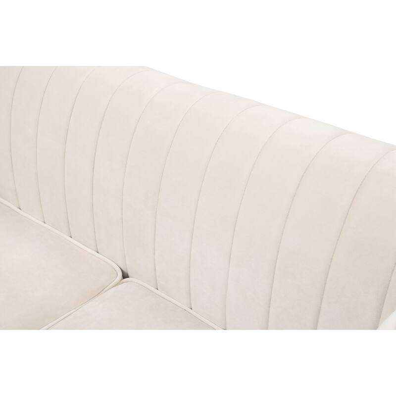 Delray Velvet Tufted Sofa