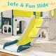 preview thumbnail 14 of 16, Kinbor Toddler Slide PlaySet - Kids Slide with Basketball Hoop, Toddler Indoor Outdoor Playground - N/A