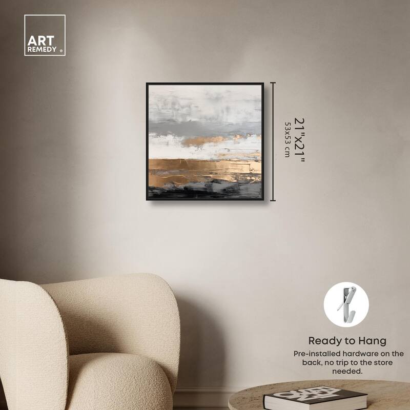 Moonlit Gold II Canvas by Art Remedy