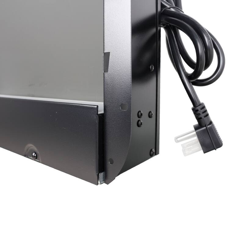 Ultra-Thin 60-Inch Electric Fireplace Insert with Ember Bed & LED Light Features