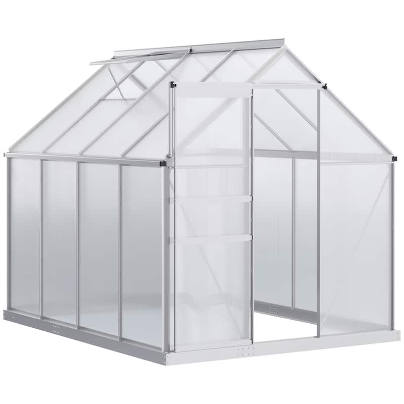 Greenhouse with Adjustable Roof Vent