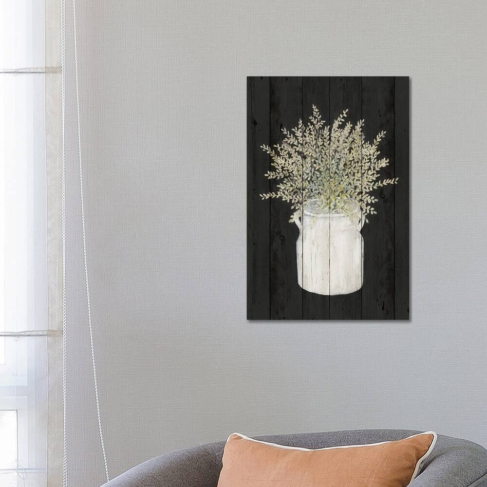 iCanvas "Herbs on Black Wood I" by Janice Gaynor Canvas Print