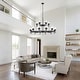 preview thumbnail 10 of 29, Modern Black Farmhouse Chandelier Dining Room Light Fixture Over Table Industrial Lighting for Living Room Foyer Kitchen