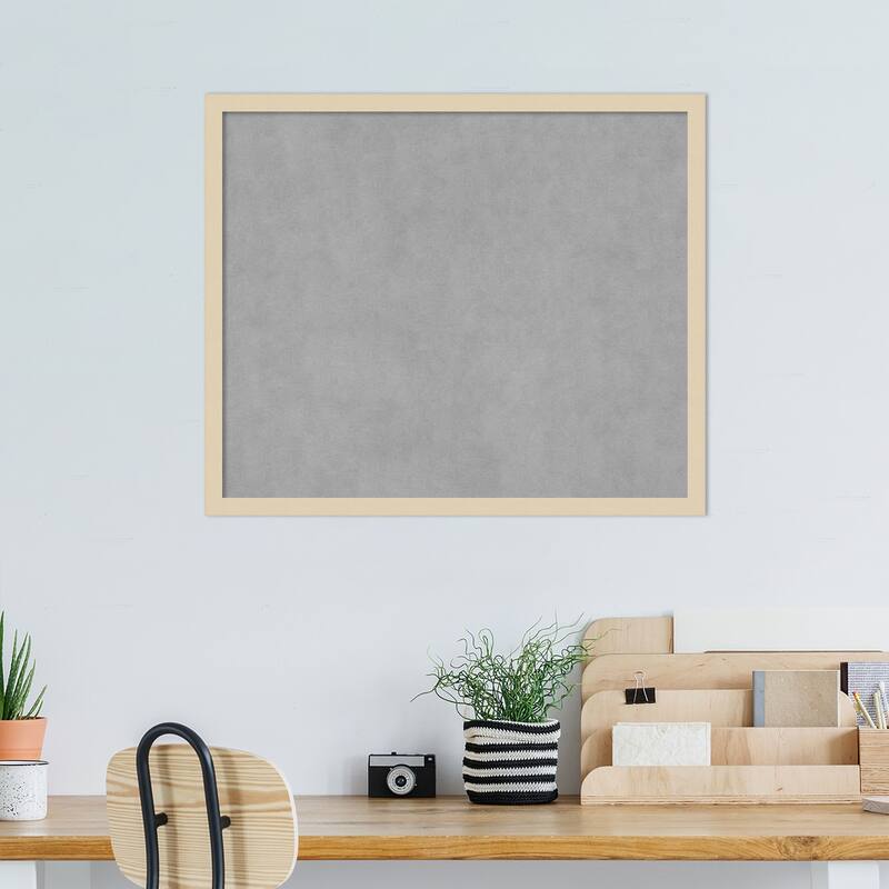 Amanti Art Svelte Natural Framed Magnetic Board