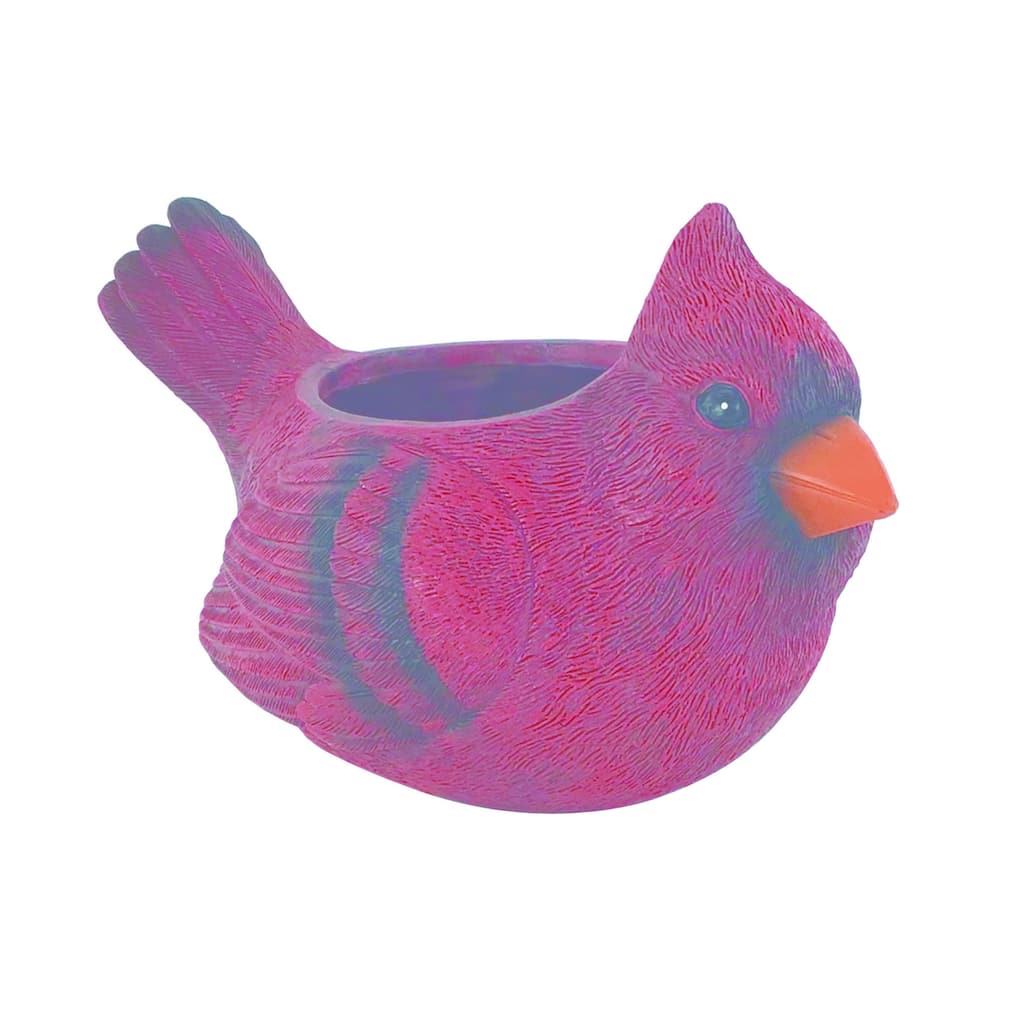 Transpac Resin 10.5 in. Red Spring Cardinal Container