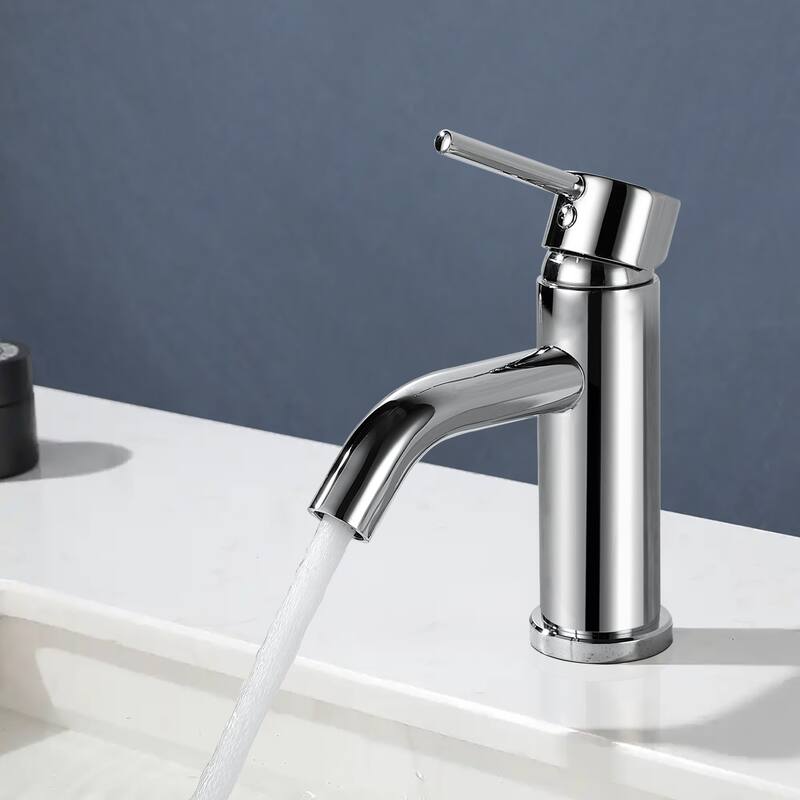 Topcraft Stainless Steel 6.7/12.2 Single Handle Single Hole Bathroom Sink Faucet