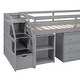 preview thumbnail 38 of 106, Solid Wood Loft Bed with Desk