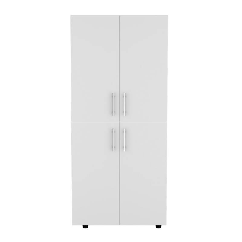 Hazel Armoire in melamine with 2 doors - N/A