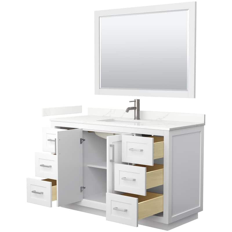 Wyndham Collection WCF292954S-QTZ-UNSM46 Miranda 54" Free Standing