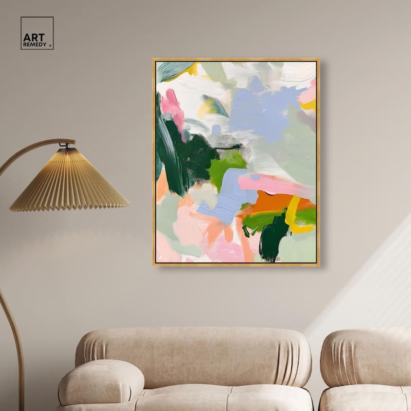 Color Palette Poetry Canvas by Art Remedy