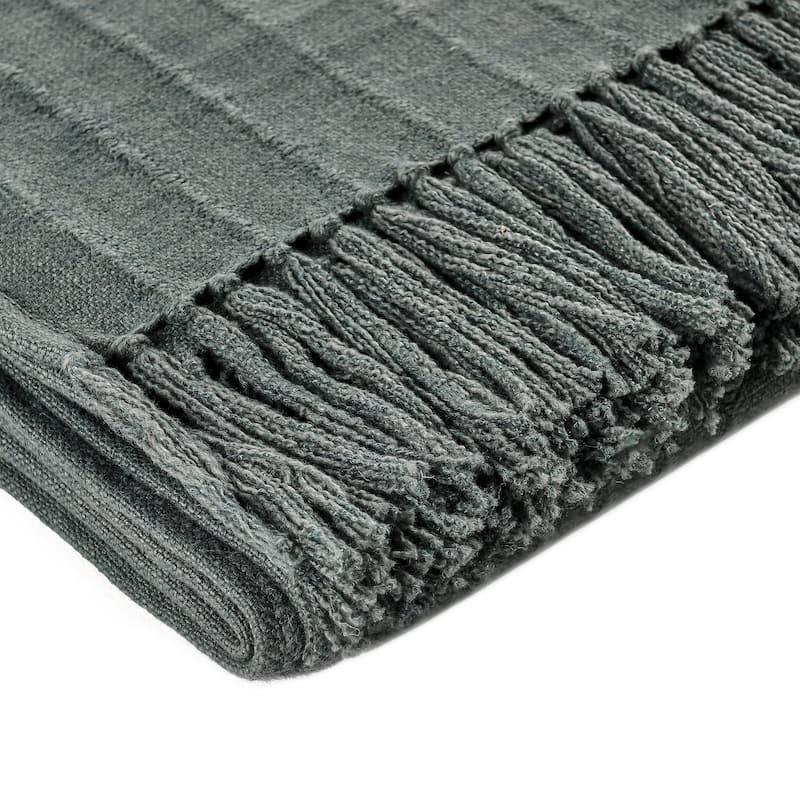Hendri 50"x70" Throw Blanket, by Kosas Home