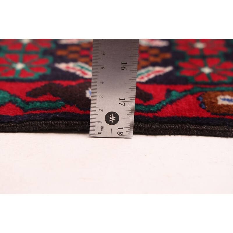 ECARPETGALLERY Hand-knotted Teimani Dark Navy Wool Rug - 3'7 x 6'5