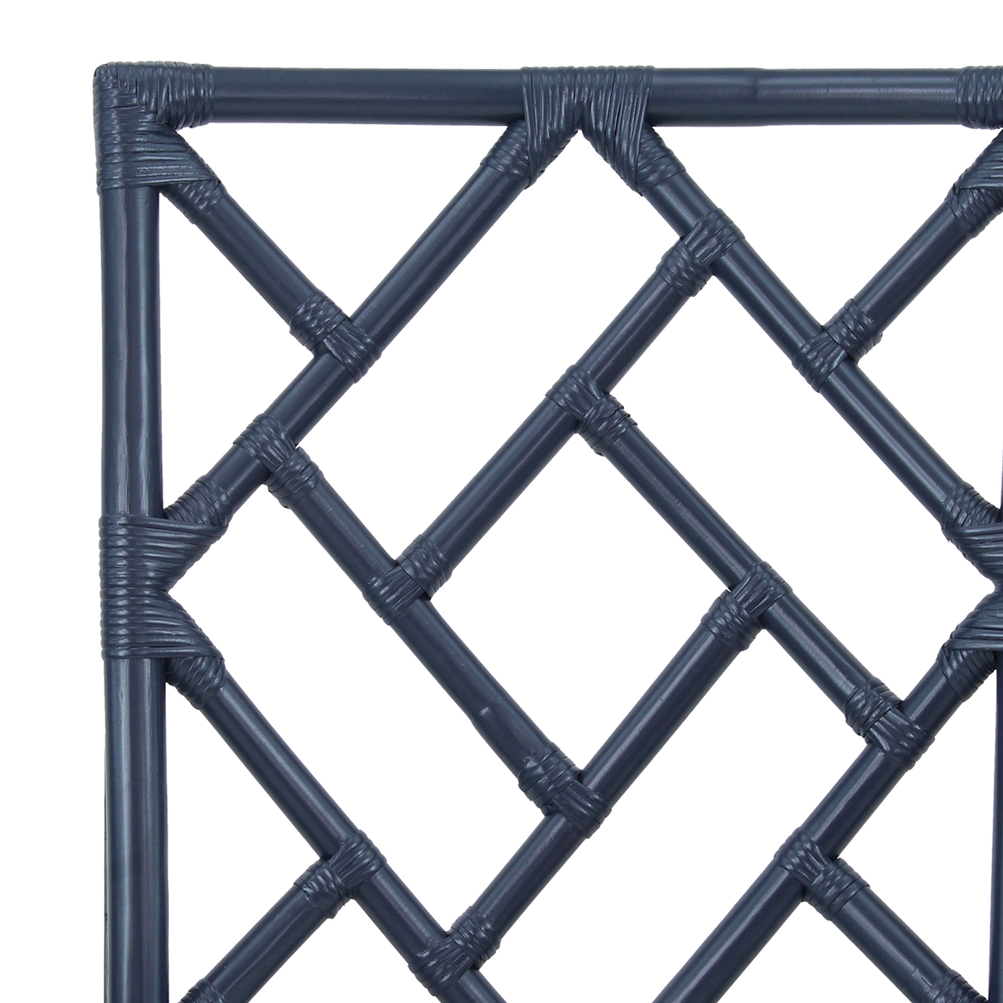 Natural Rattan Handmade Chippendale Cushioned Dining Chairs by East at Main