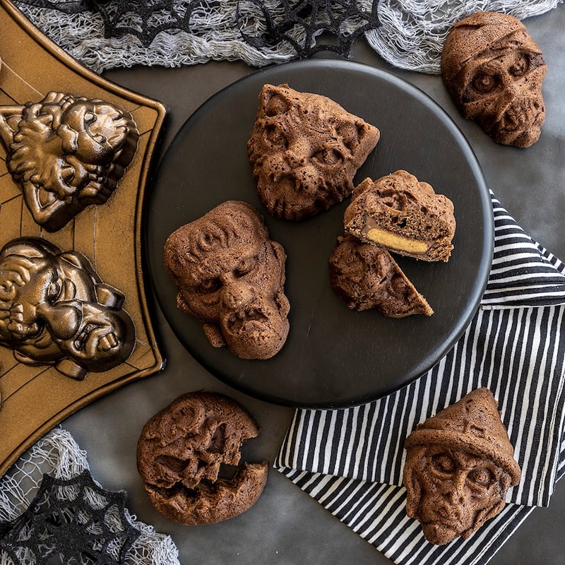 Nordic Ware Monster Mask Cakelet Pan - Brown