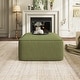 preview thumbnail 3 of 6, Christopher Knight Home - Yzabella Faux Leather Square Ottoman