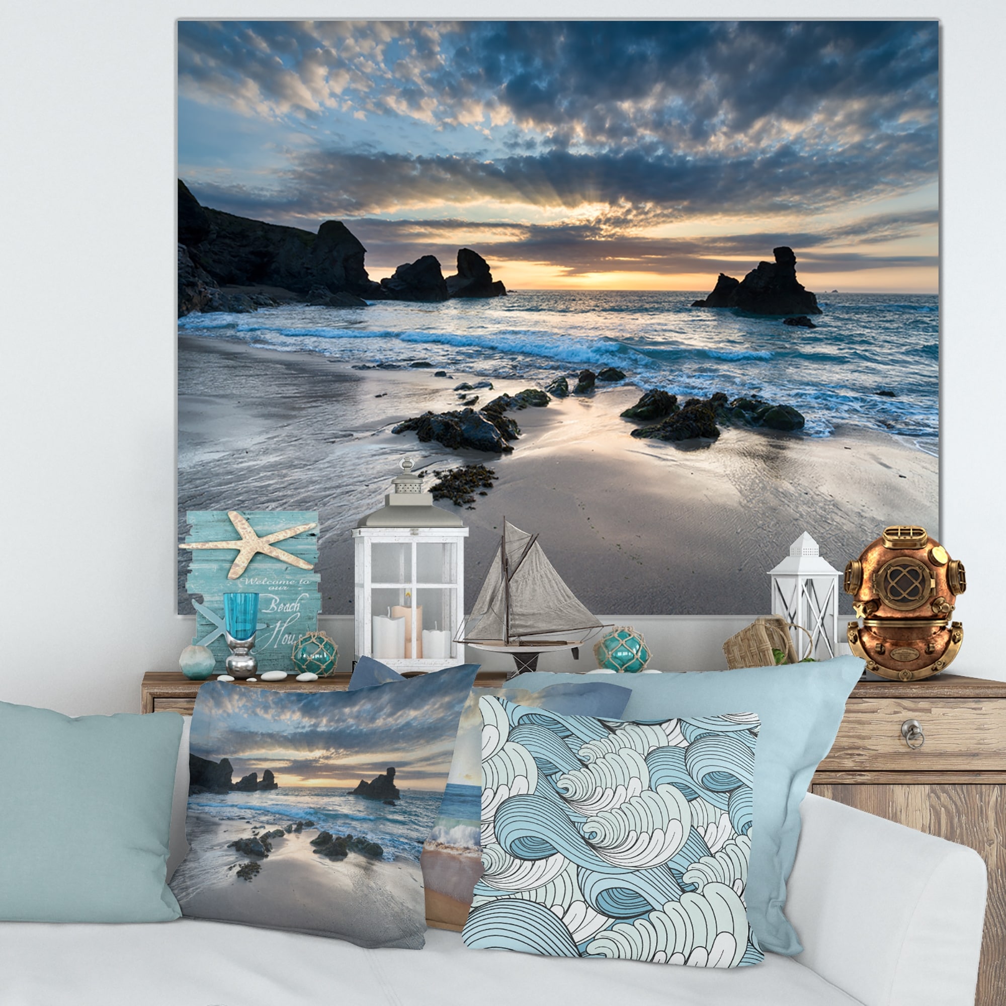 32x16 Design Art PT11359-32-16 Cala Violina Bay Beach in Maremma-Extra Large Seashore Canvas Art-32X16 32x16 Design Art PT11359-32-16 Cala Violina Bay Beach in Maremma-Extra Large Seashore Canvas Art-32X16