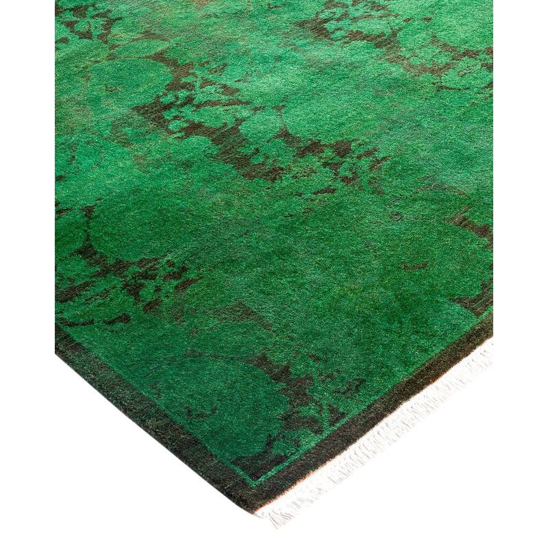 Contemporary Overdyed Wool Hand Knotted Area Rug - 2' 9" x 4' 1"