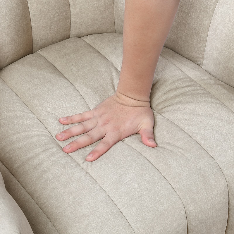 Briar 27.5" Velvet Swivel Chair - 360-Degree Metal Swivel Base