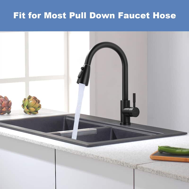 WOWOW 3 Function Kitchen Faucets Head Replacement with 9-Adapters
