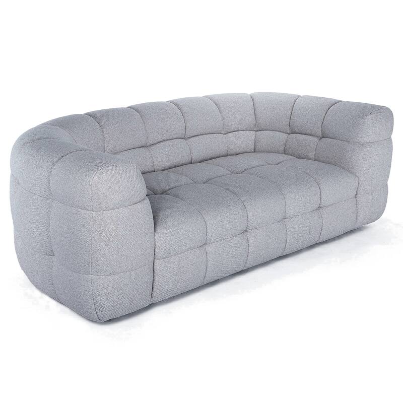 Mélange Tufted Curved Sofa
