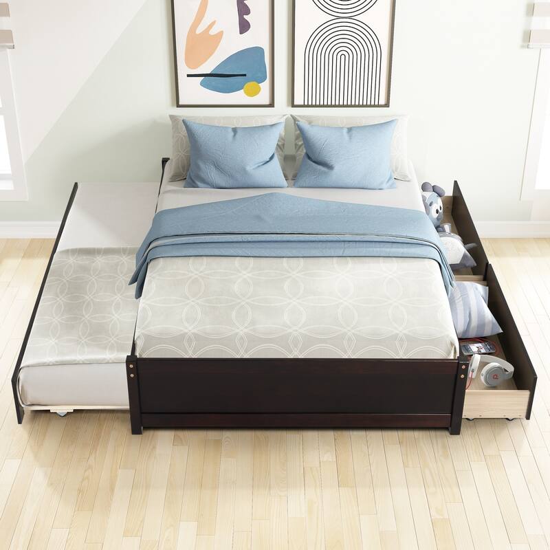 Full bed with twin trundle