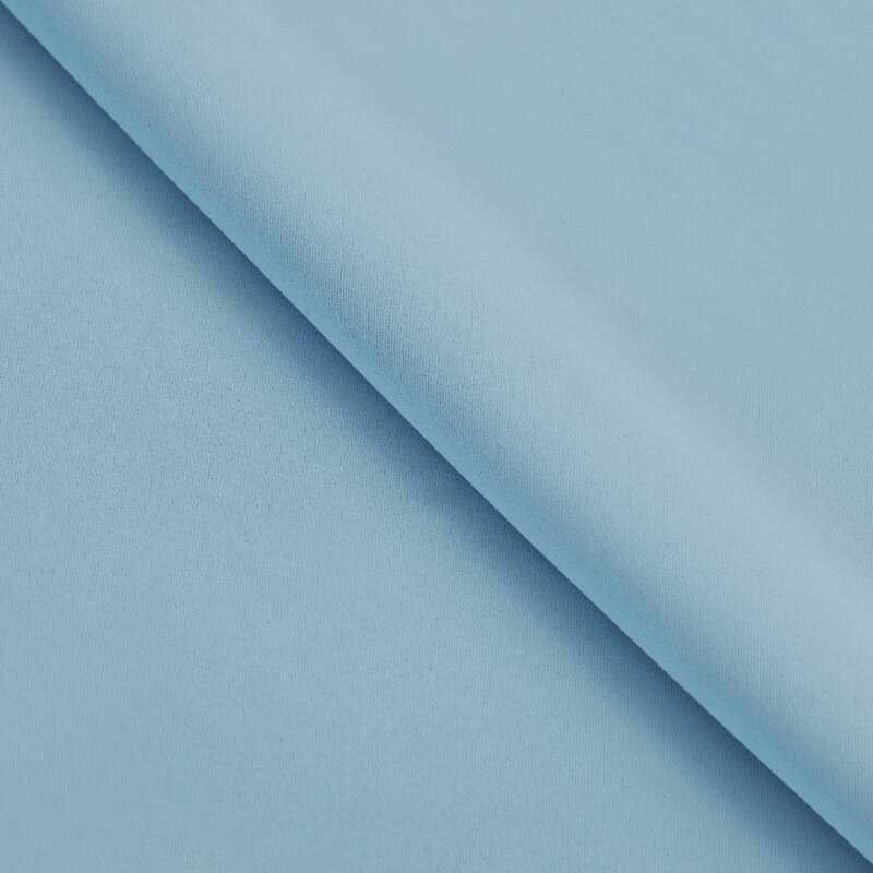 Modern Solid Room Darkening Blackout Curtains, Rod Pocket, Set of 2