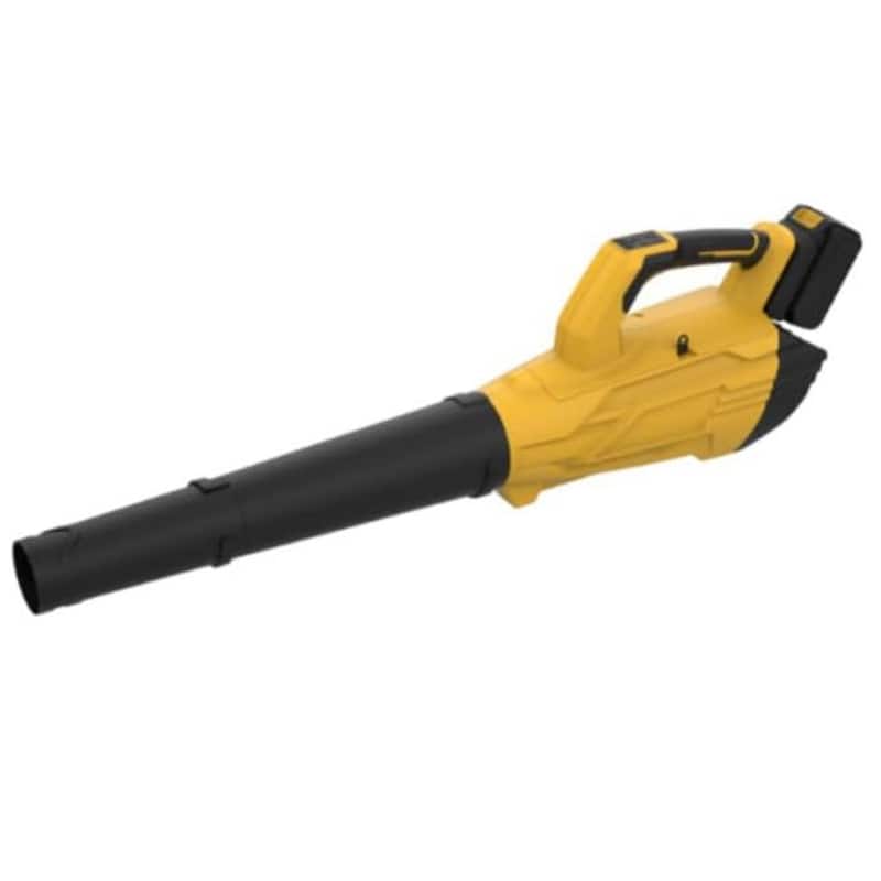 2 Speed 700CFM 250MPH Cordless 20V Electric Leaf Blower for Lawn Care, Blowing Leaves, Patio, Dust - N/A - Yellow