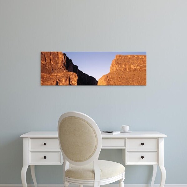 Easy Art Prints Panoramic Image 'USA, Texas, Big Bend National Park, Santa Elena Canyon, Mesa de Anguila' Canvas Art