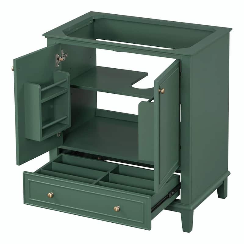 30" Bathroom Vanity Base Cabinet with Doors and Drawer