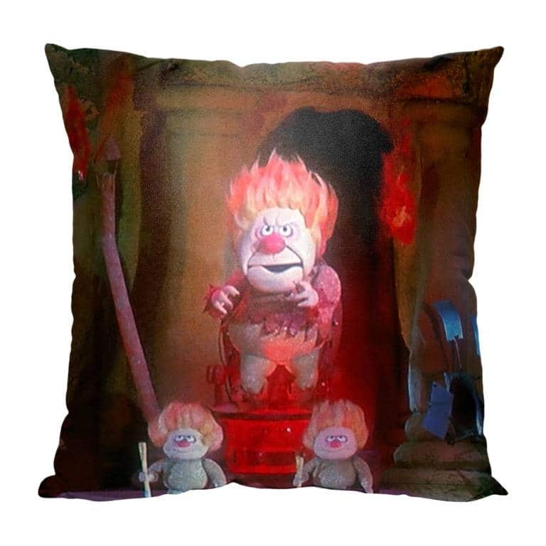 Warner Brothers Year Without A Santa Claus Hail Heat Miser 18 Inch Throw Pillow