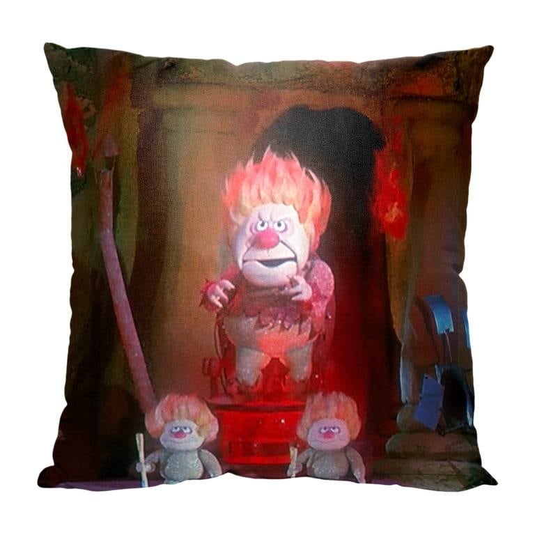 Warner Brothers Year Without A Santa Claus Hail Heat Miser 18 Inch Throw Pillow