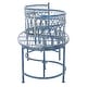 preview thumbnail 8 of 24, SAFAVIEH Outdoor Living Lara Victorian Scroll Iron Kissing Bench - 44" W x 24" L x 30.8" H