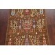 preview thumbnail 3 of 14, Floral Animal Pictorial Ziegler Oriental Area Rug Handmade Wool Carpet - 3'4" x 4'11"