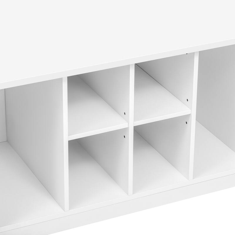 5-in-1 Entryway Bench with 2 Spacious Drawers and Adjustable Shelves