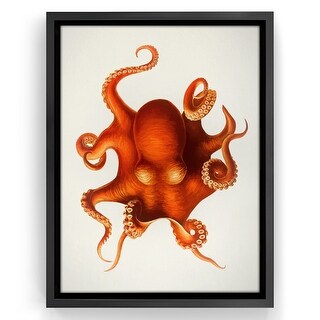 Octapus Frame Americanflat - Vintage Octopus by Chaos & Wonder Design Floating Canvas ...