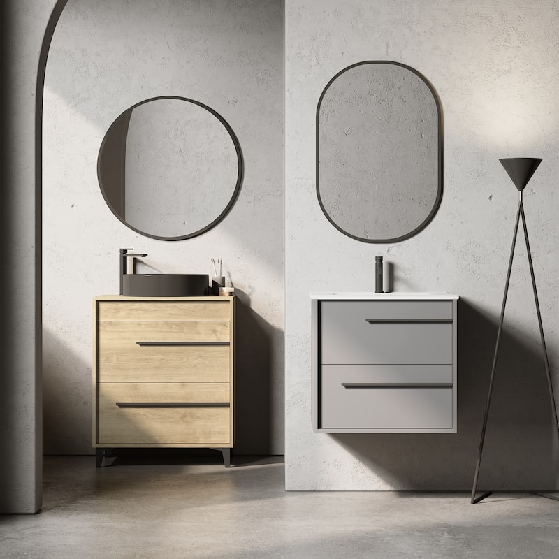 WS Bath Collections Lotus C70F Lotus 28" Free Standing Single Basin