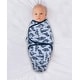 preview thumbnail 2 of 2, The Peanutshell Blue Dino Swaddles, 3-Pack, Medium/Large