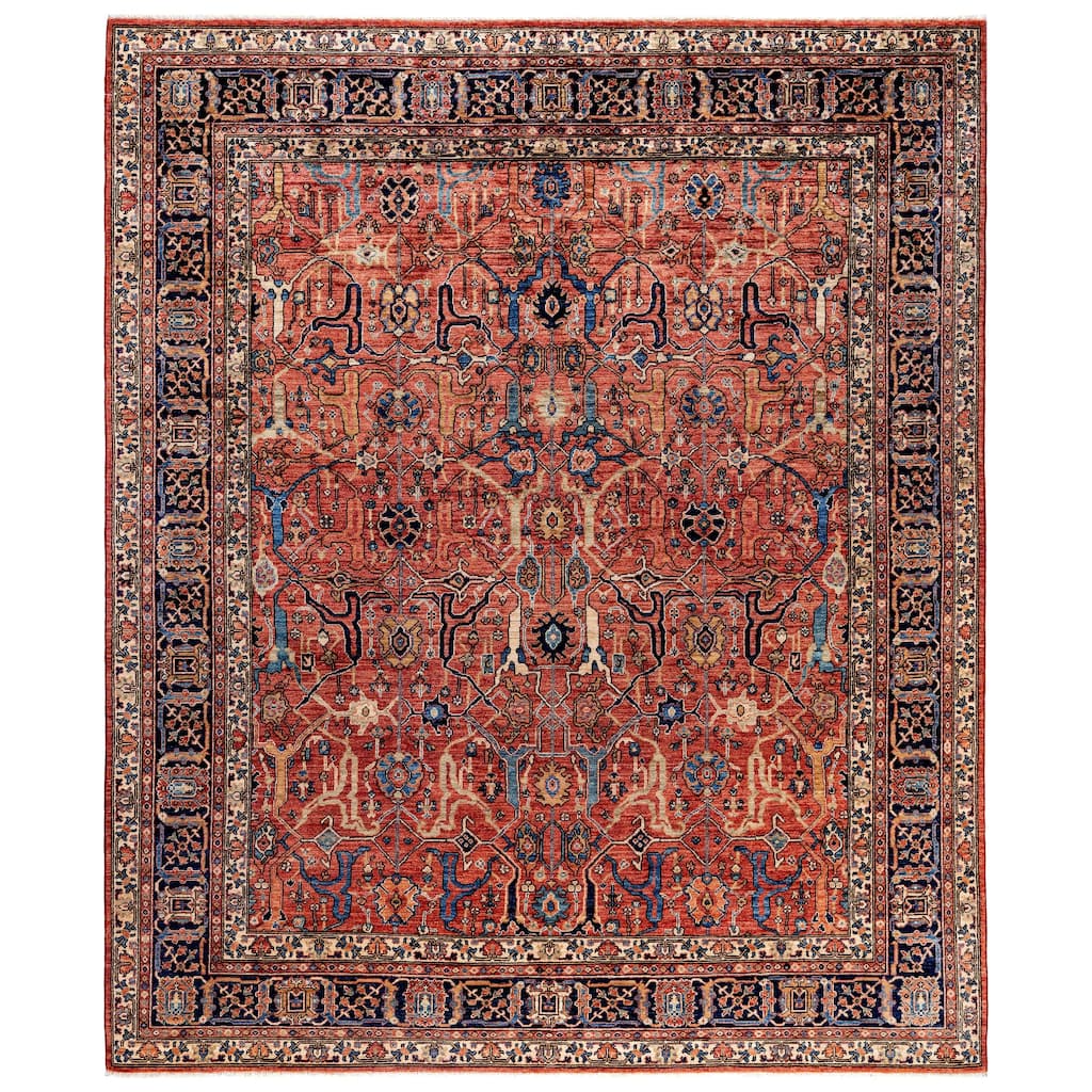 Serapi One-of-a-Kind Hand-Knotted Area Rug - Red - 8' 3" x 10' 0"