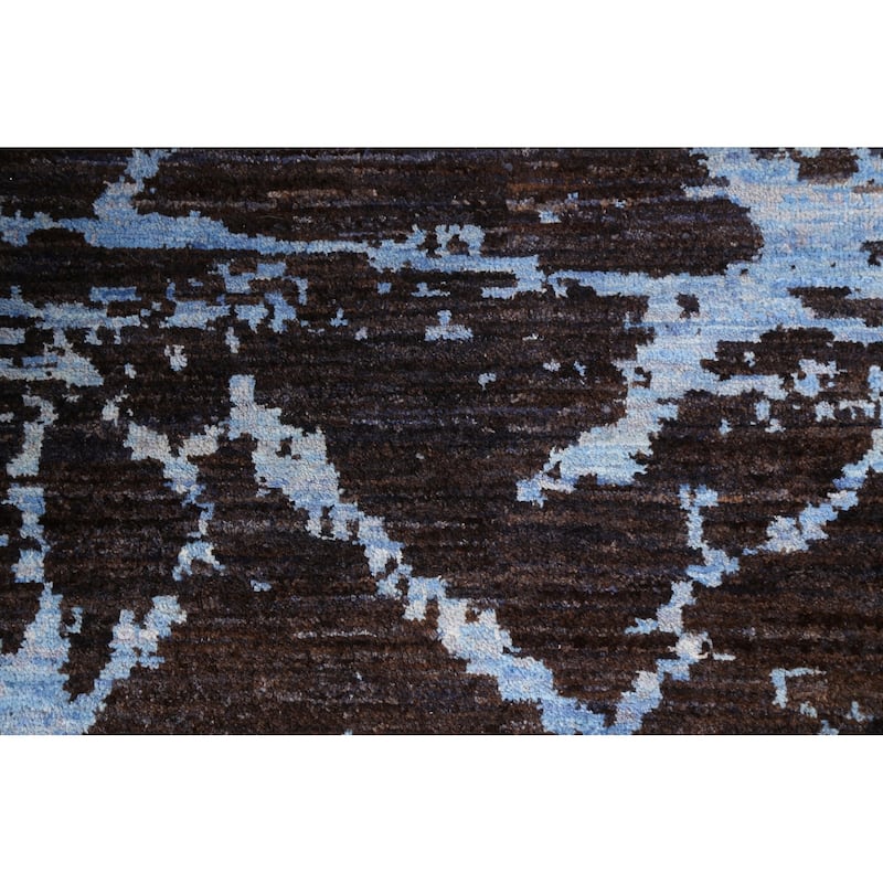 Vegetable Dye Abstract Oriental Living Room Area Rug Wool Hand-knotted - 8'11" x 11'10"