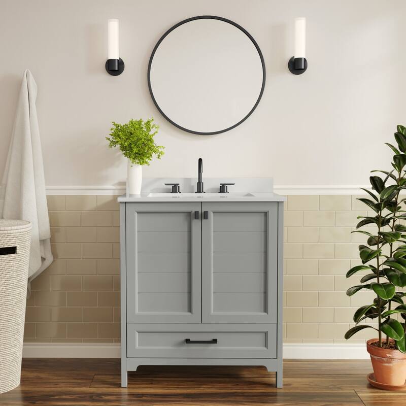 Bathroom Vanity with Undermount Sink, Cabinet, and Drawer