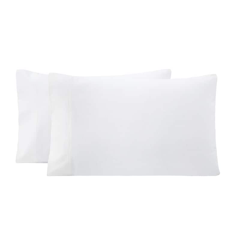 Superior All Season Brushed Flannel Trellis or Solid Pillowcase Set (Set of 2)