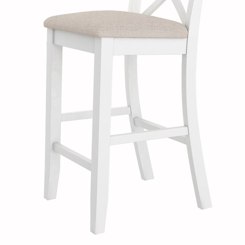3PCS Counter Height Wood Bar Dining Set