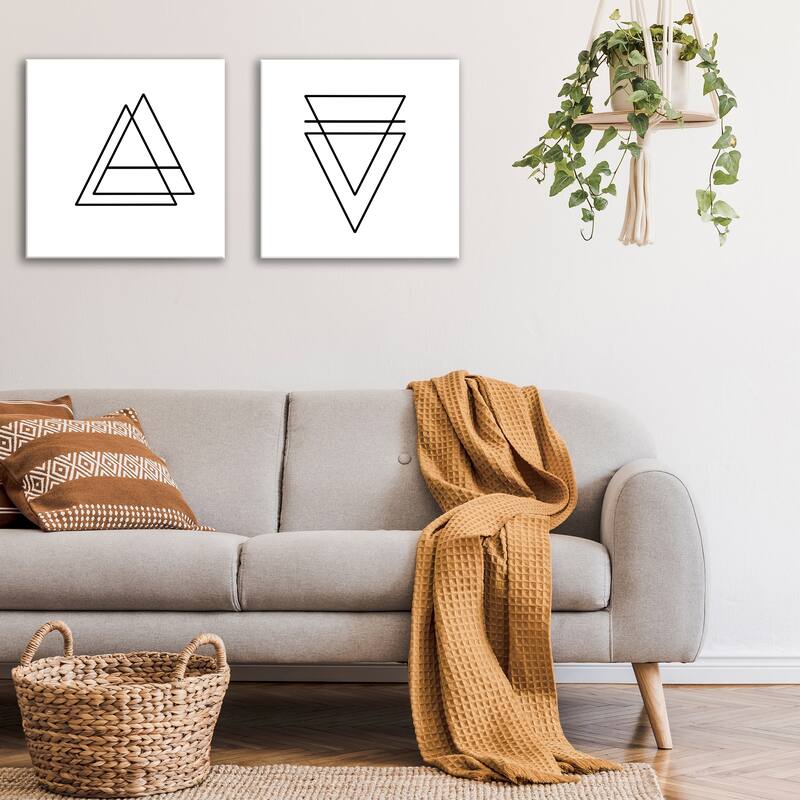 'Ink.Letter.Love XIII & XIV' Canvas Wall Art Set by Corey Morrow