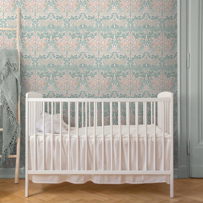 William Morris Brother Rabbit Lullaby Blues Wallpaper
